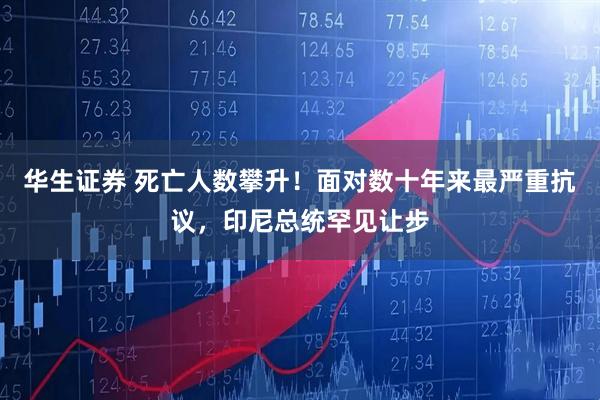 华生证券 死亡人数攀升！面对数十年来最严重抗议，印尼总统罕见让步