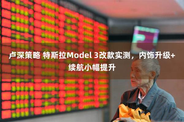 卢深策略 特斯拉Model 3改款实测，内饰升级+续航小幅提升